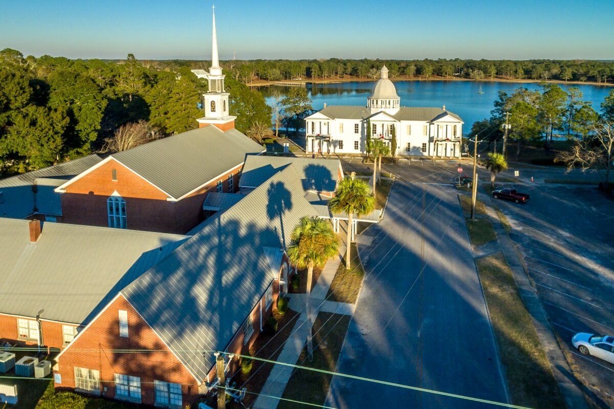 Aerial View of Chautauqua Hall of Brotherhood